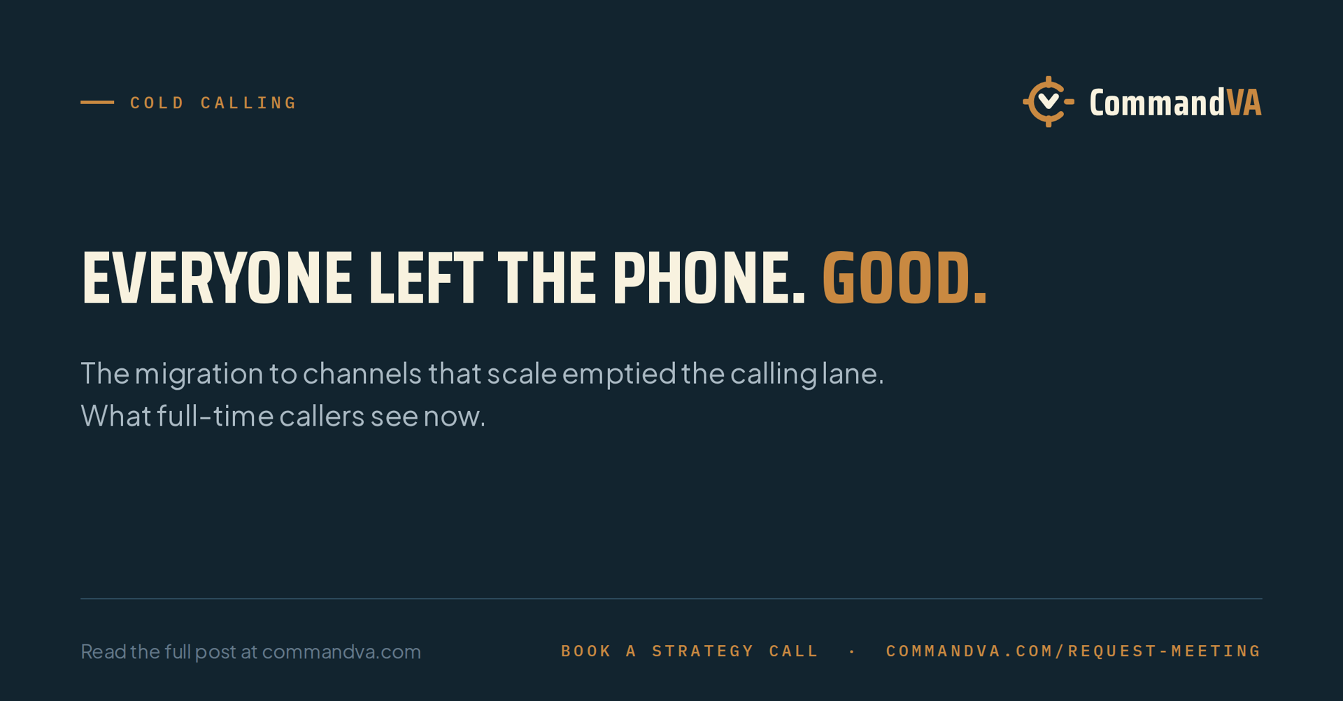 Everyone left the phone. Good.