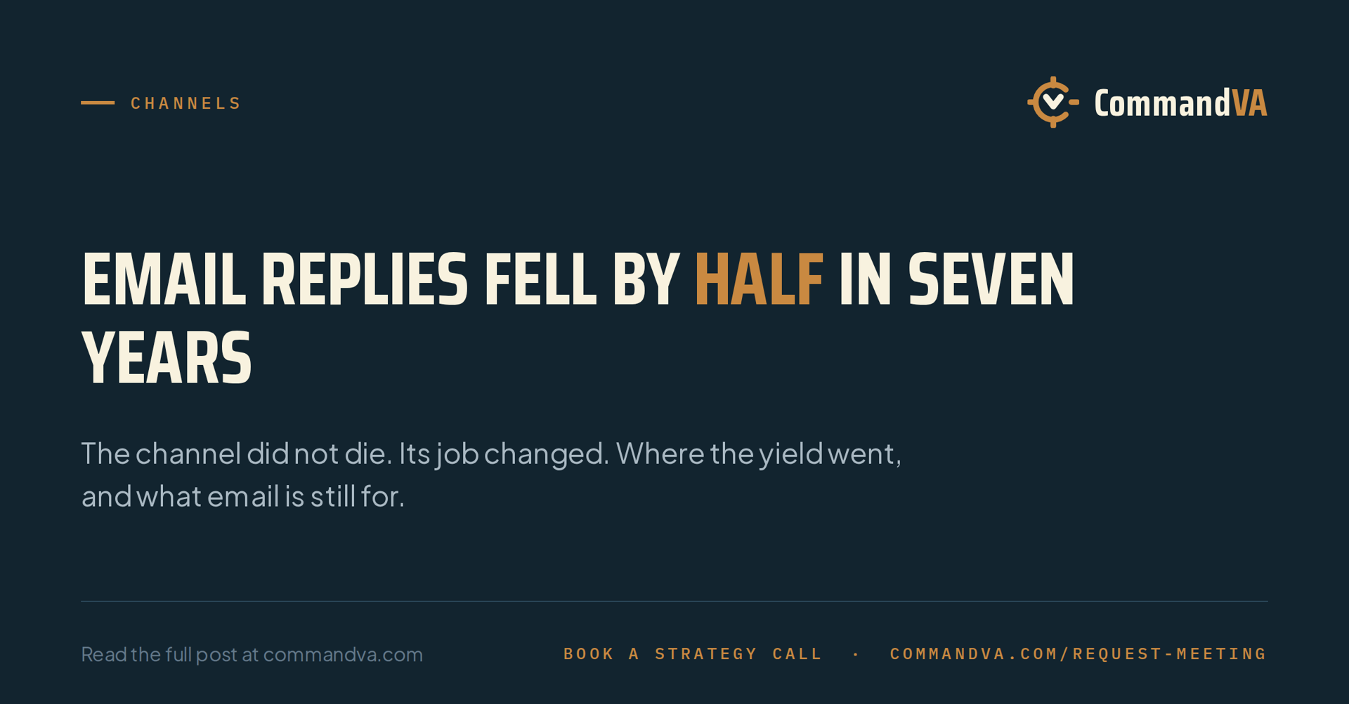 The reply-rate slide nobody wants to present
