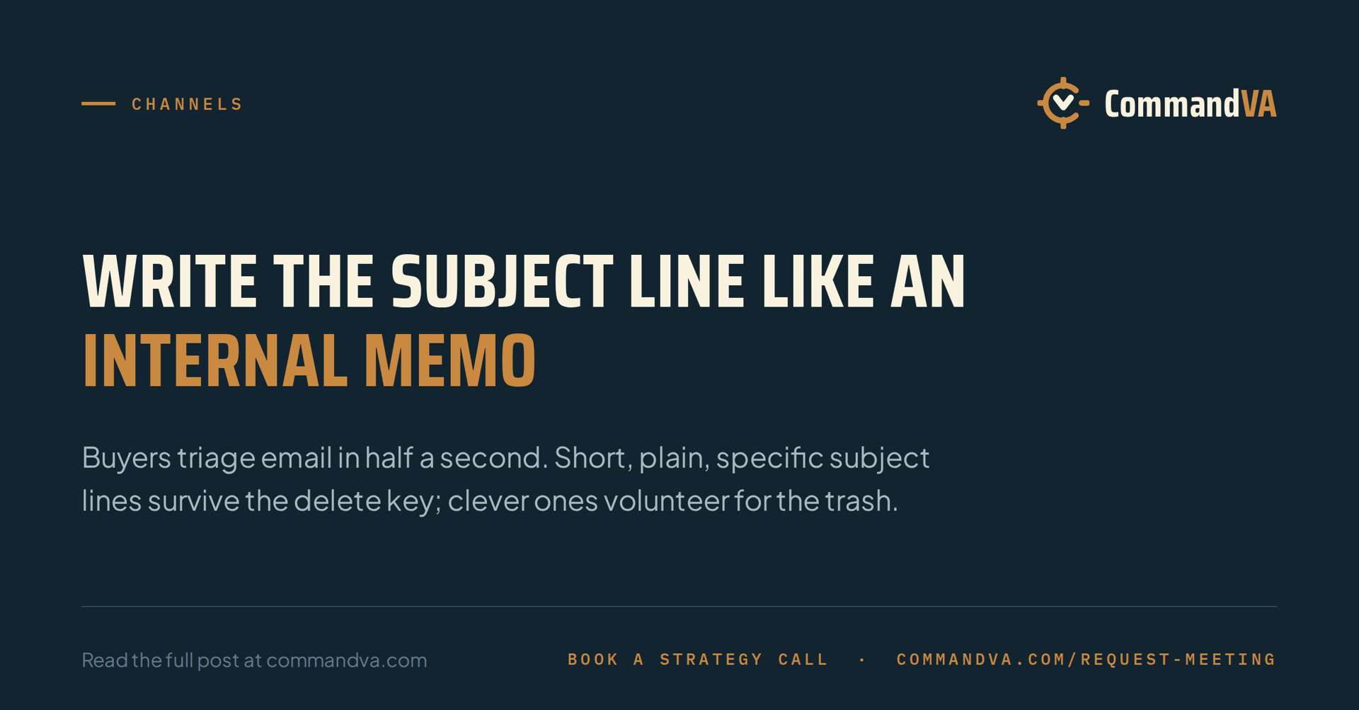 Subject lines for buyers who delete fast