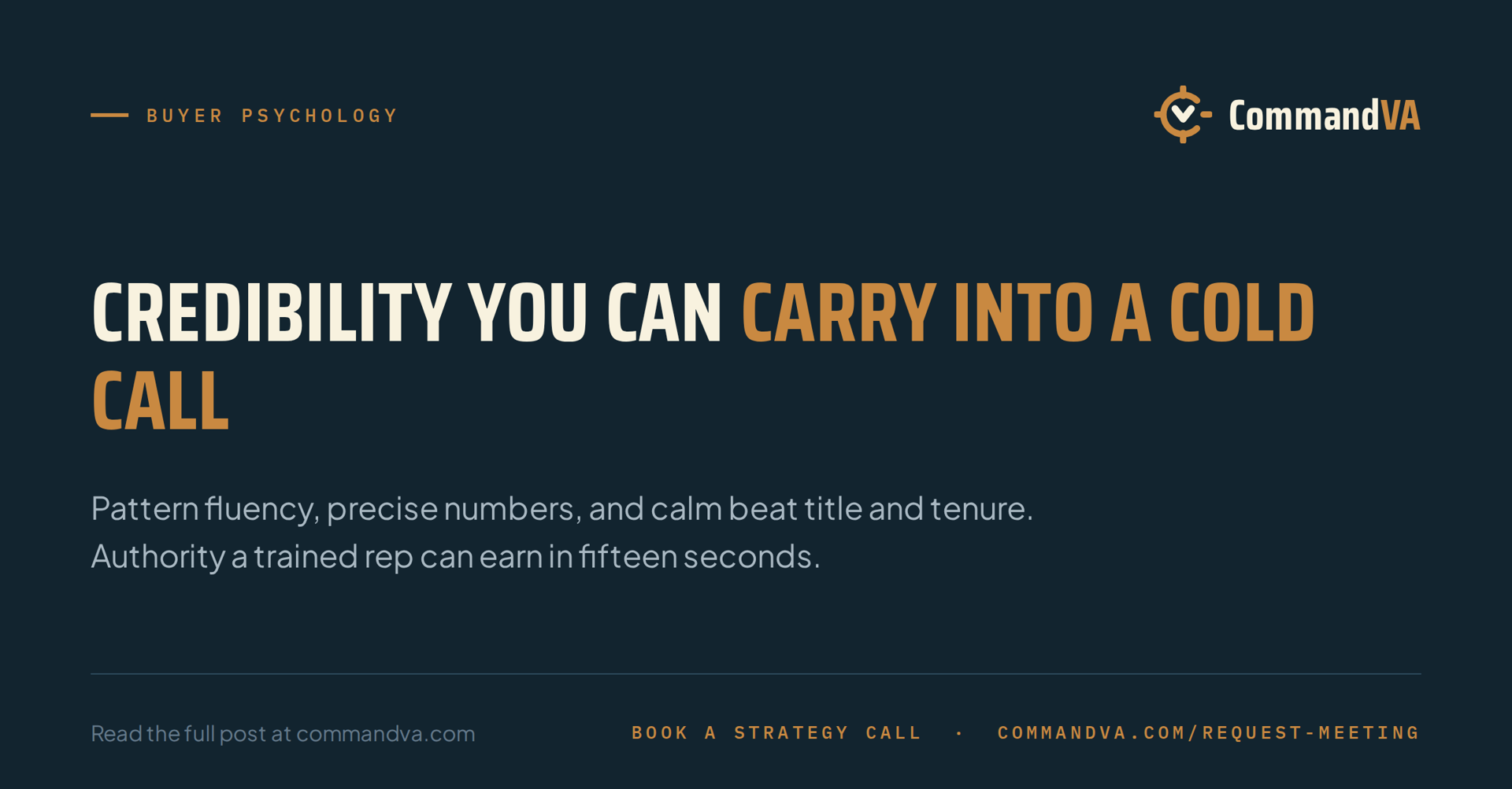 Borrowed authority: sounding credible fast