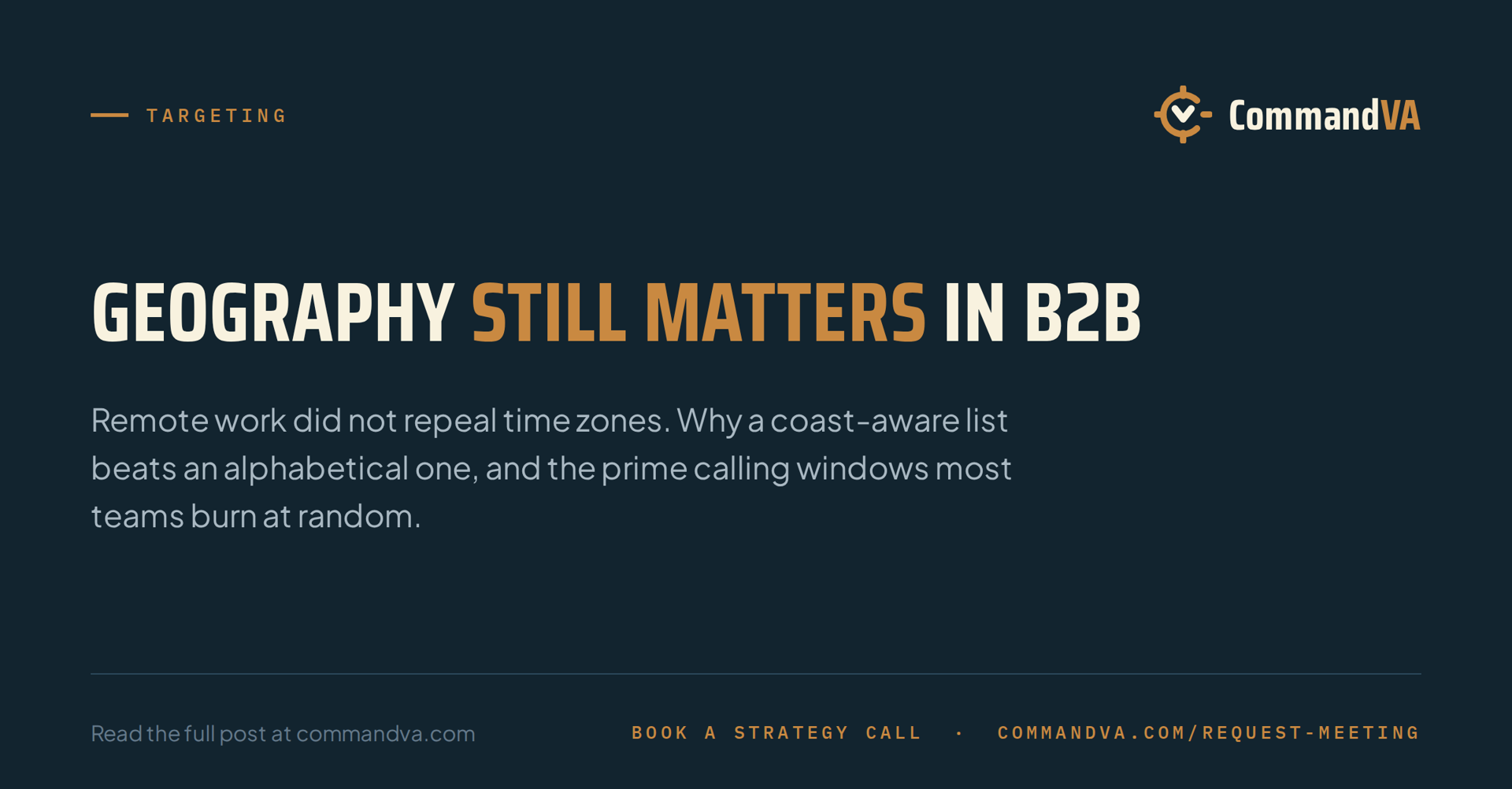 Geography still matters in B2B