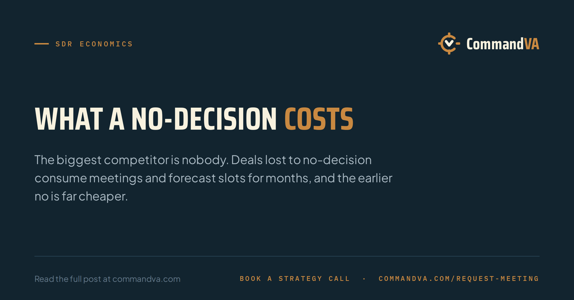 What a no-decision costs
