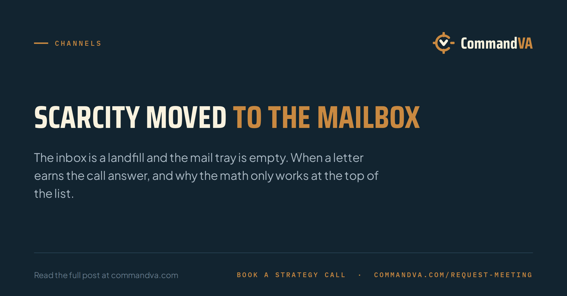 Direct mail is back because inboxes died