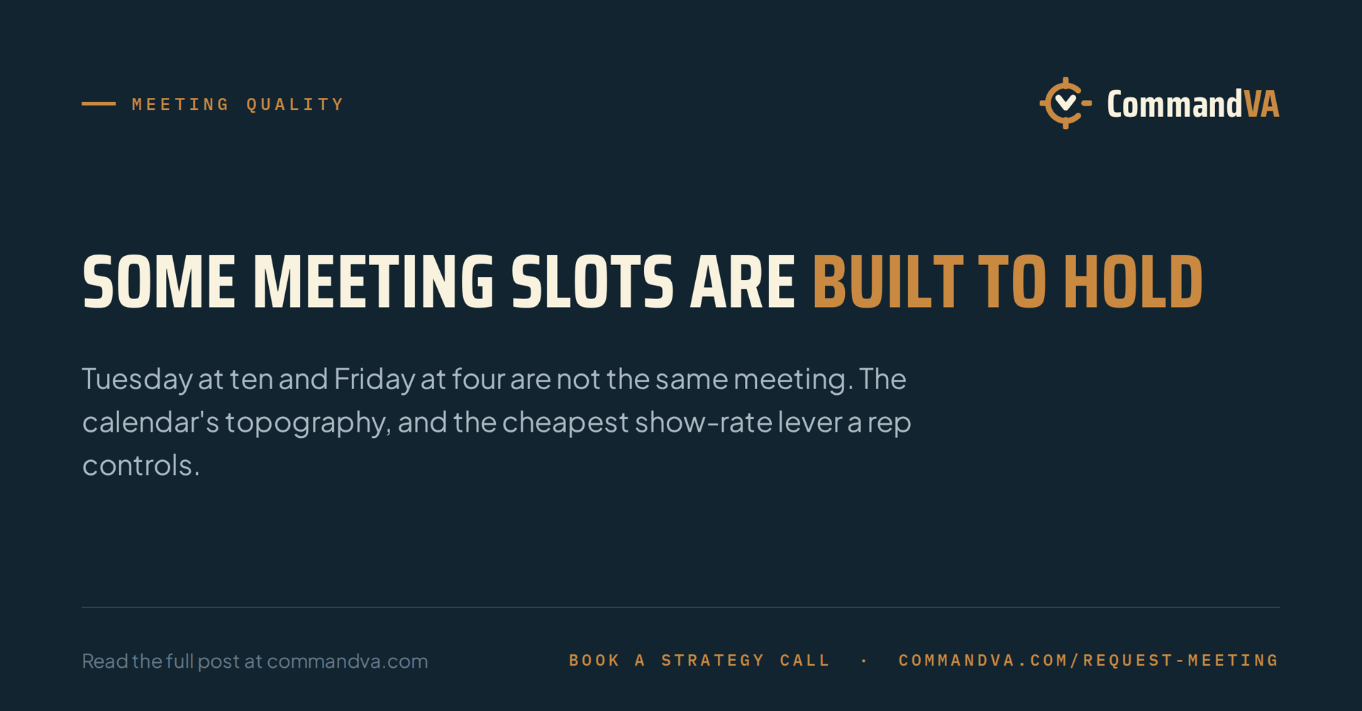 Meeting times that hold
