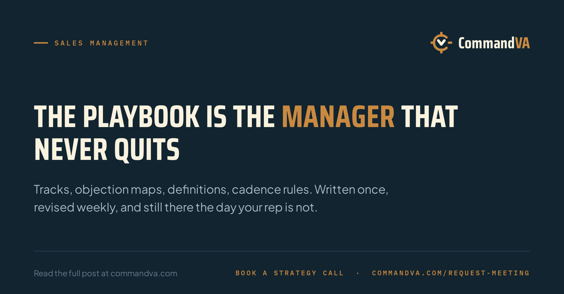 Documentation as a management tool