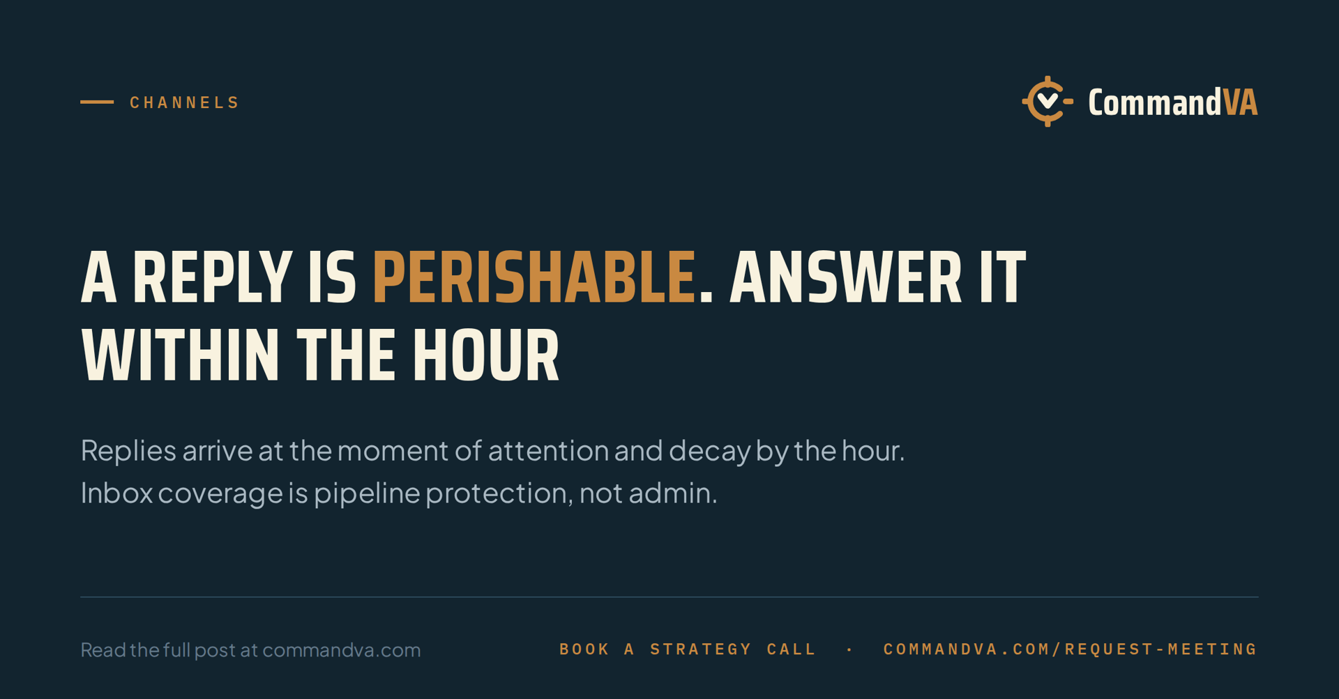 Reply speed is a conversion lever
