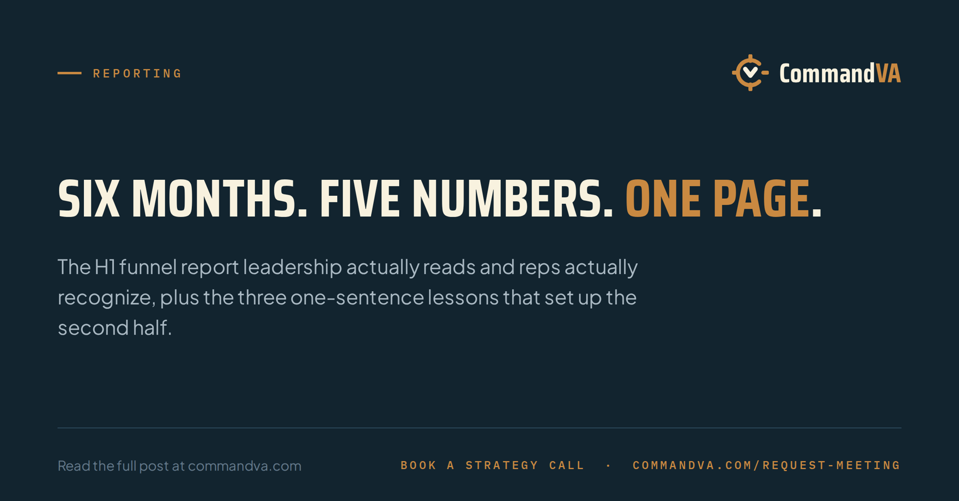 The half-year funnel on one page