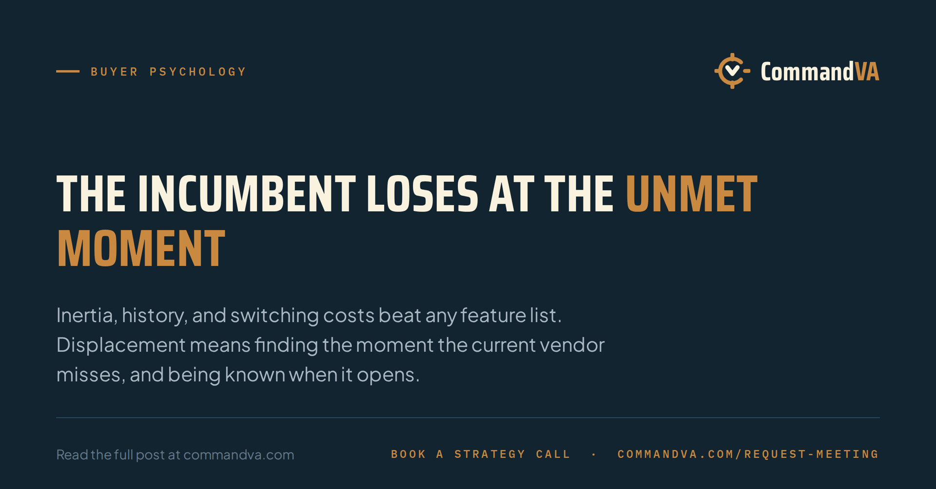 Selling against the incumbent