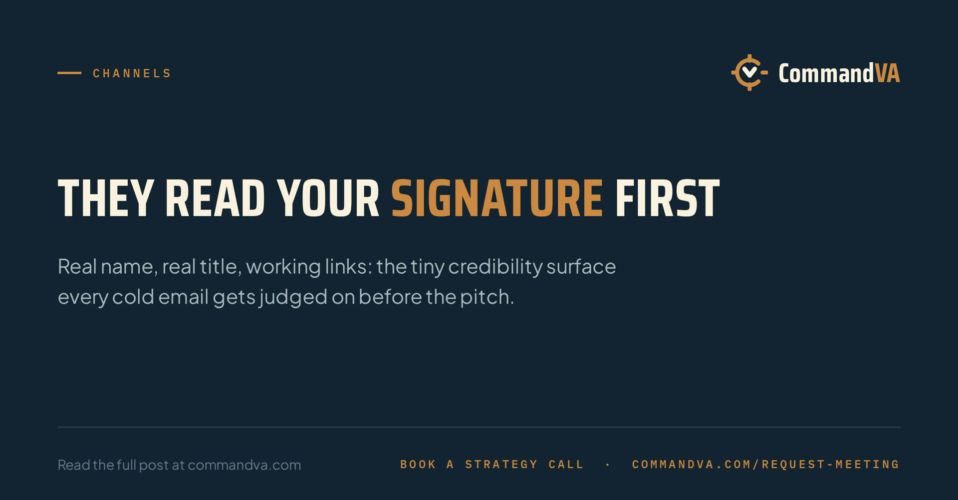 Signatures, titles, and tiny trust signals