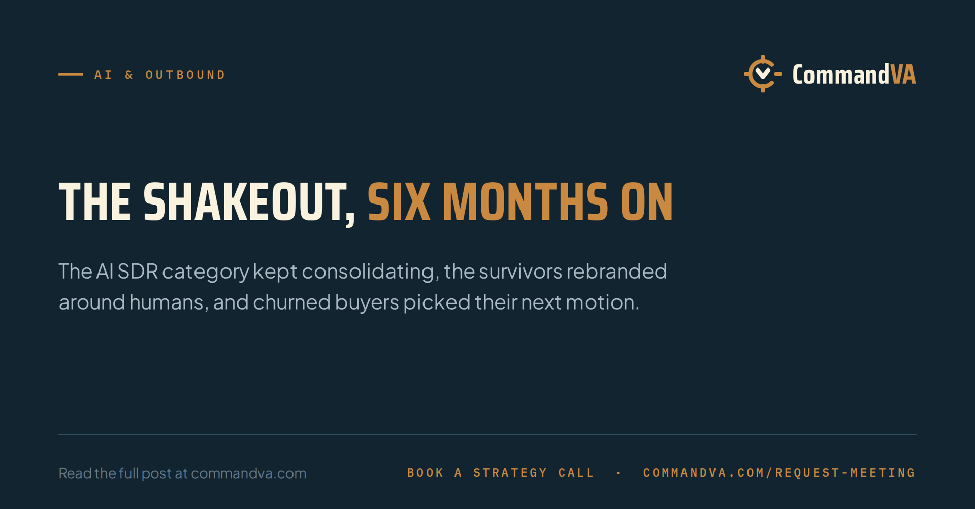 The shakeout, six months on