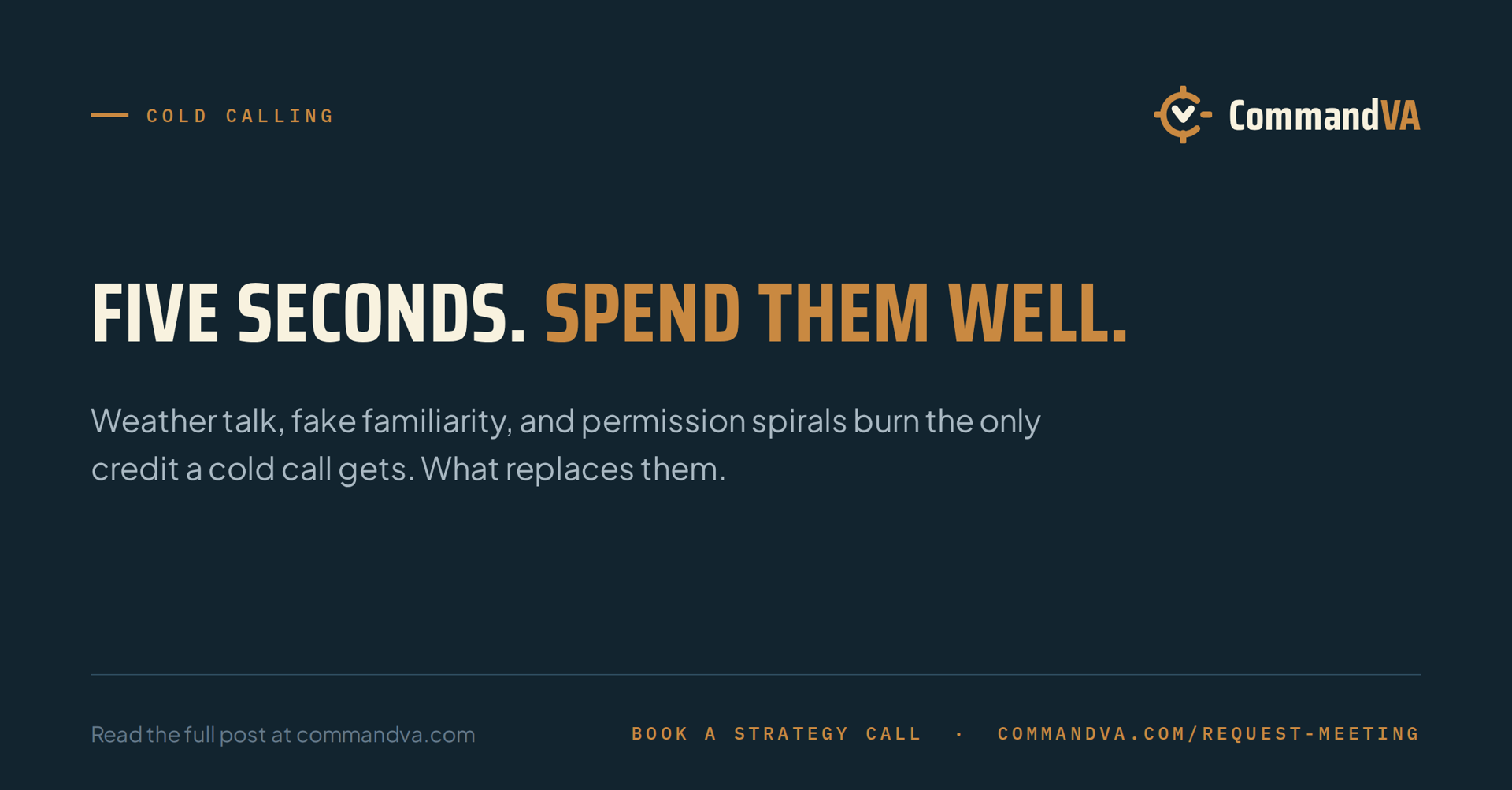 Small talk and other opening sins
