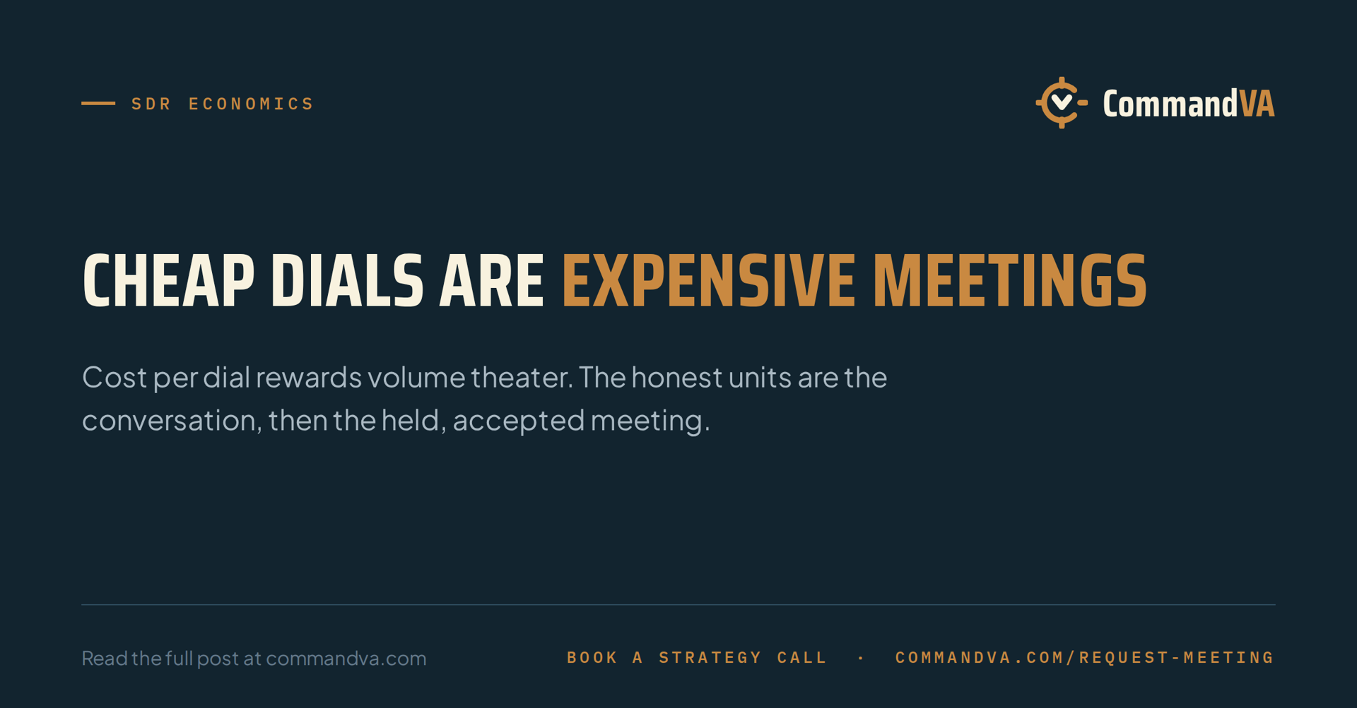 Cost per dial is a trap metric