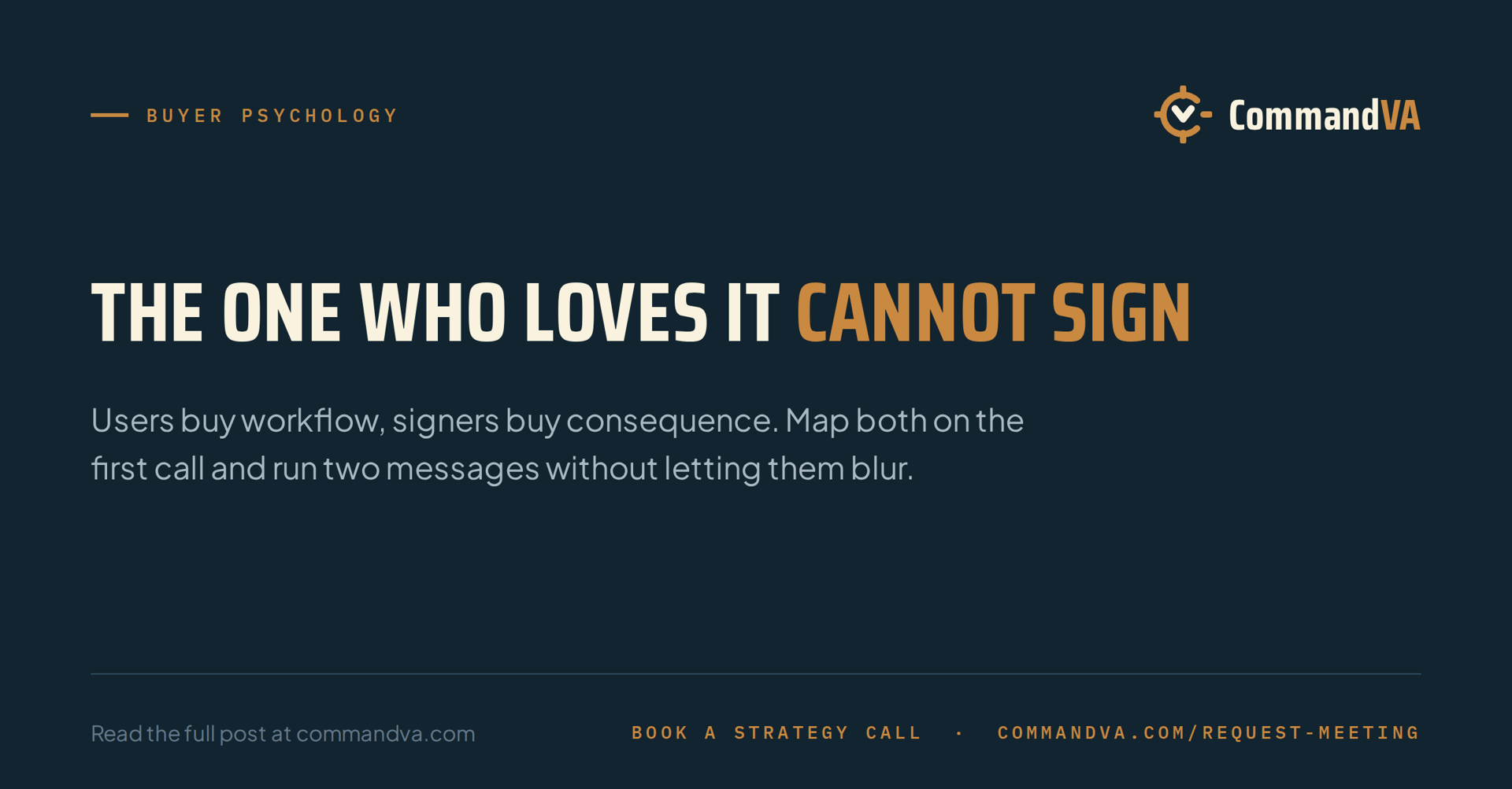 The user is not the buyer