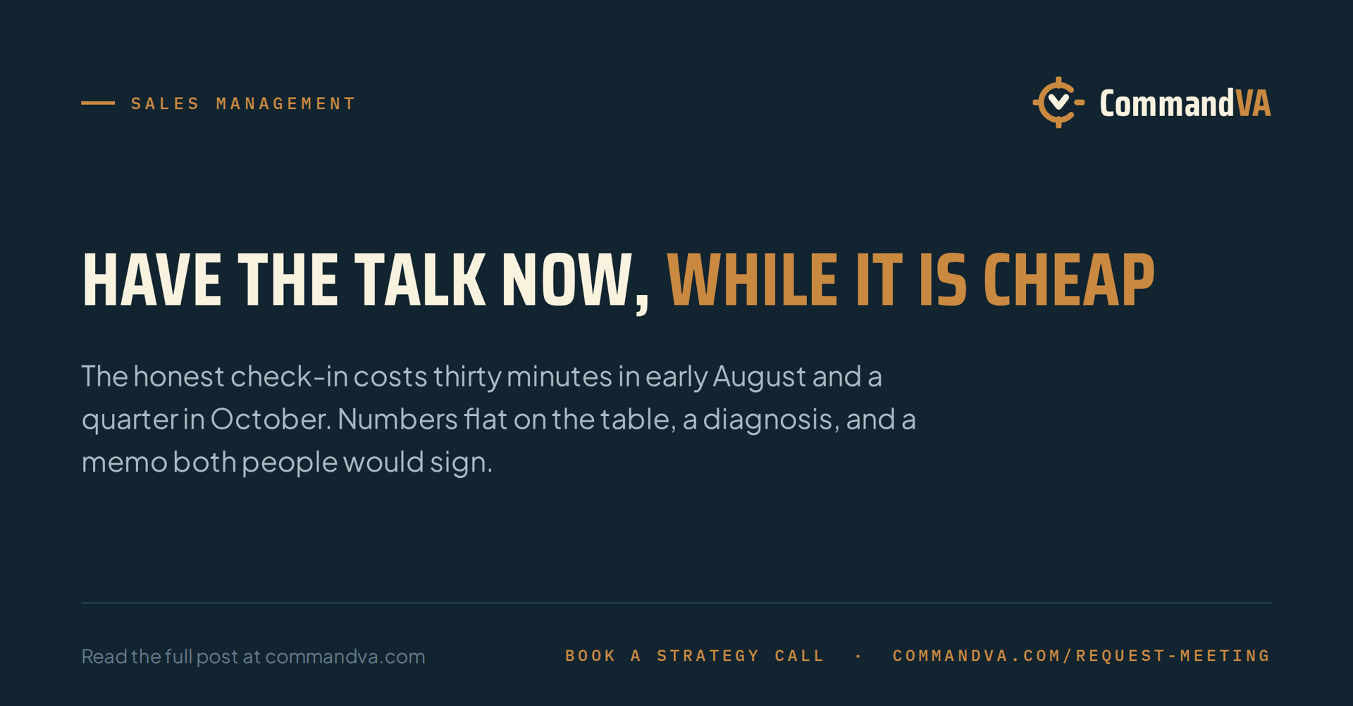 Performance conversations before the fall push