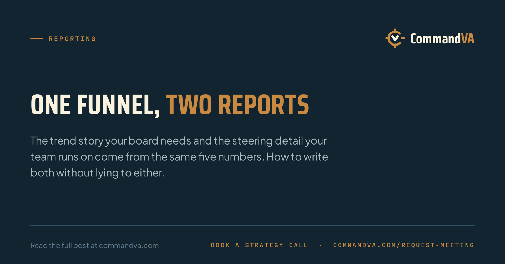 The board report and the ops report