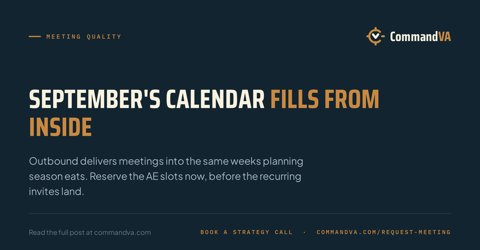 Protect September's calendar now