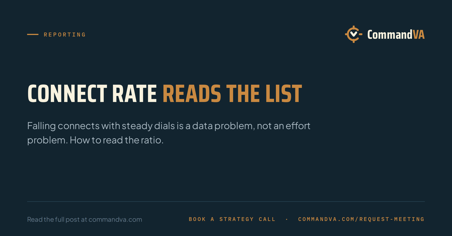 Connect rate: the number that diagnoses your list