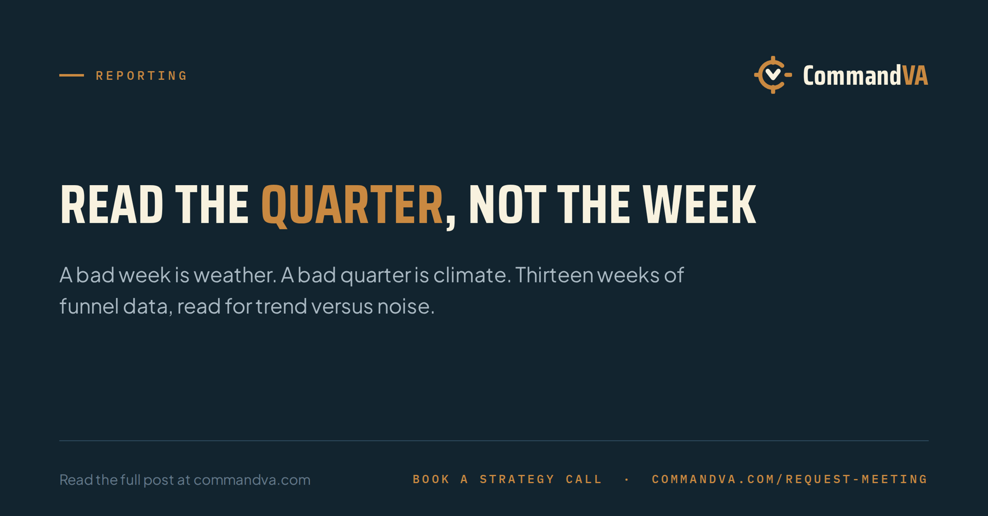 Quarter-end reading: trend versus noise