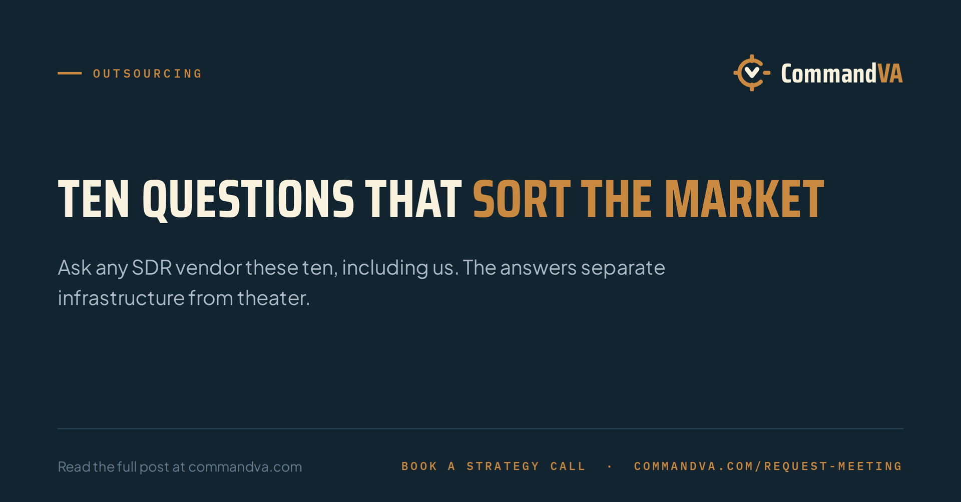 Ten questions to ask any SDR vendor