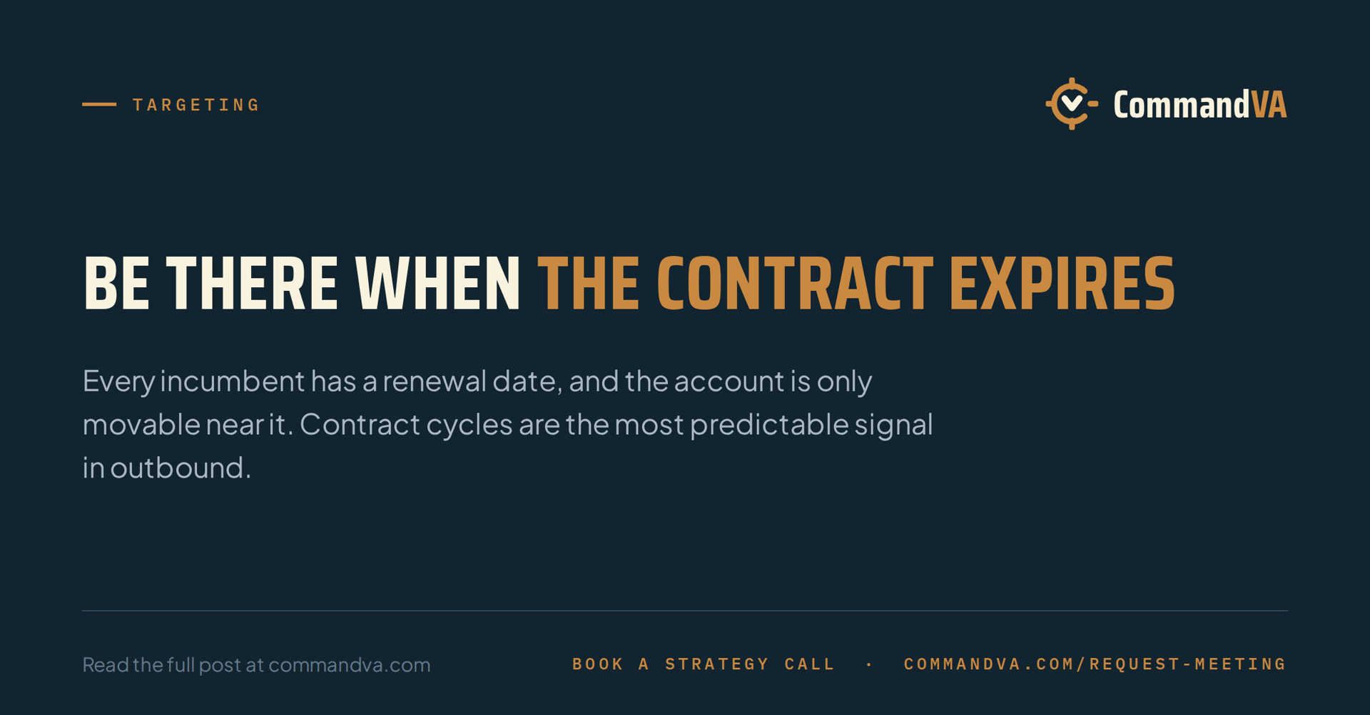Catching renewals you can displace