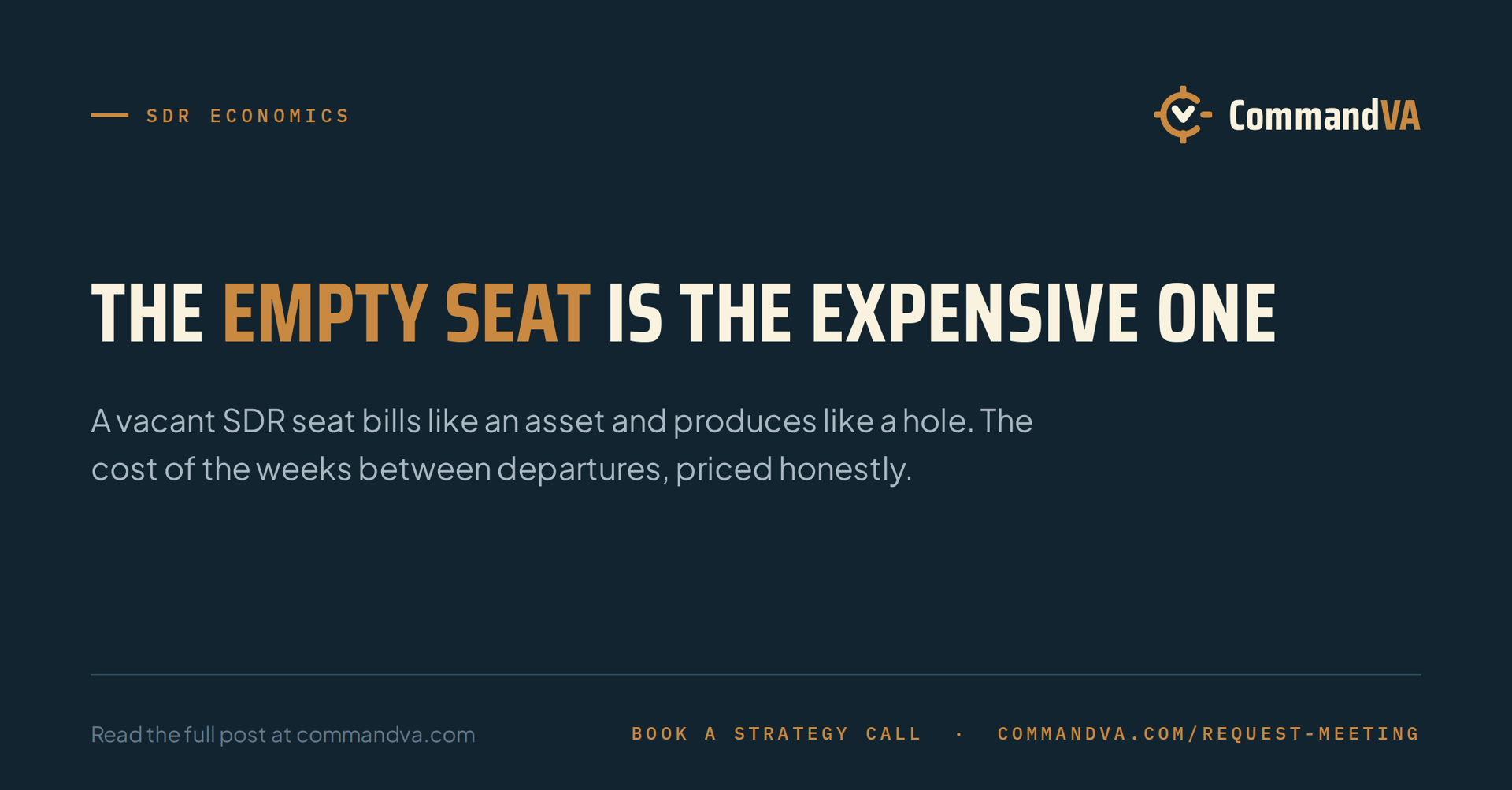 The empty seat costs more than the filled one