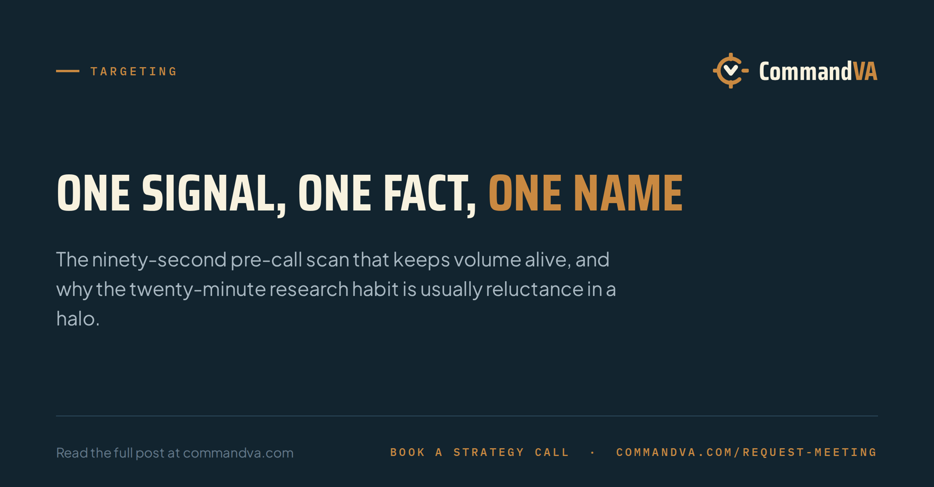 Research in ninety seconds