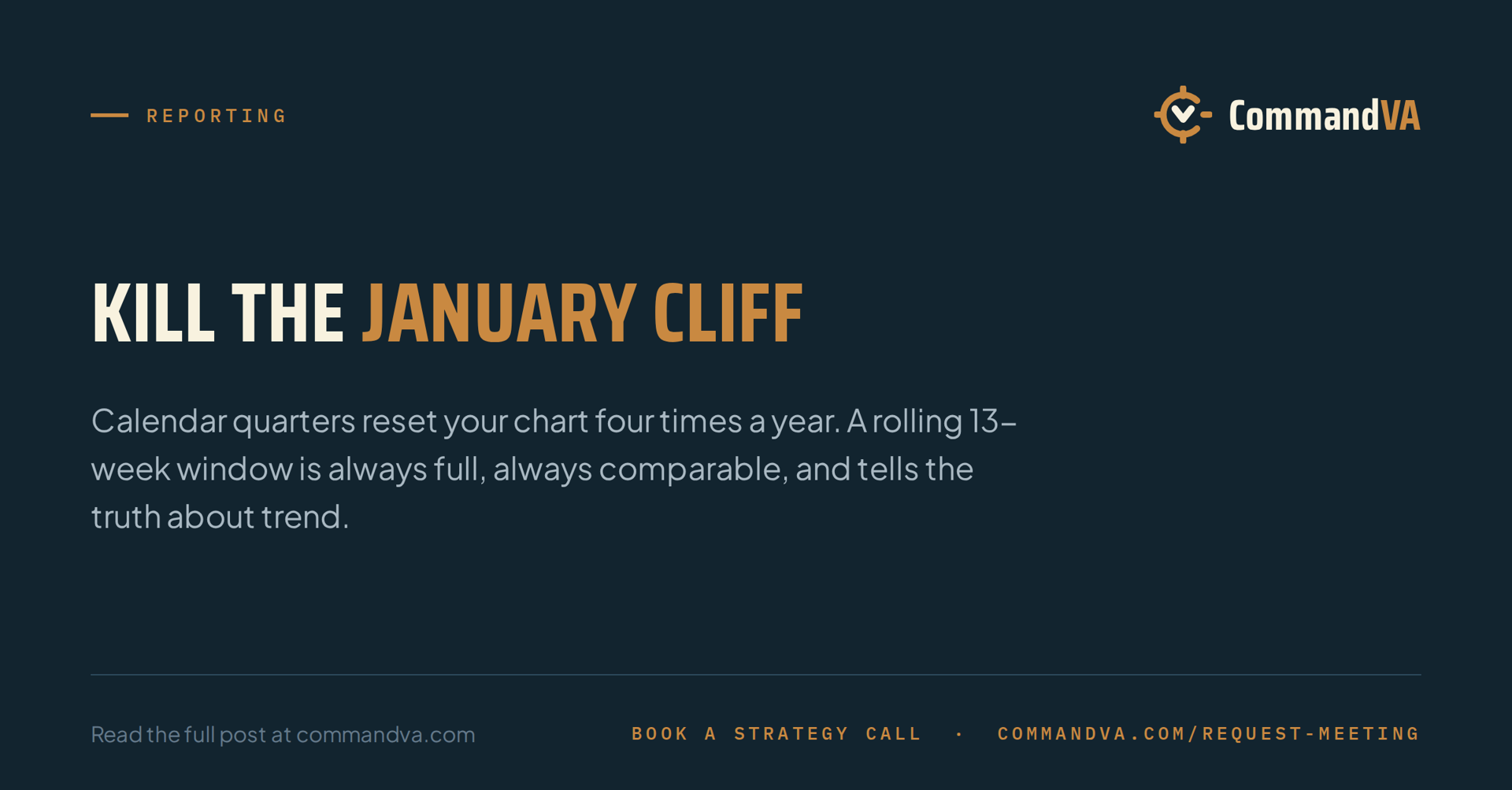 Rolling 13-week views beat calendar quarters