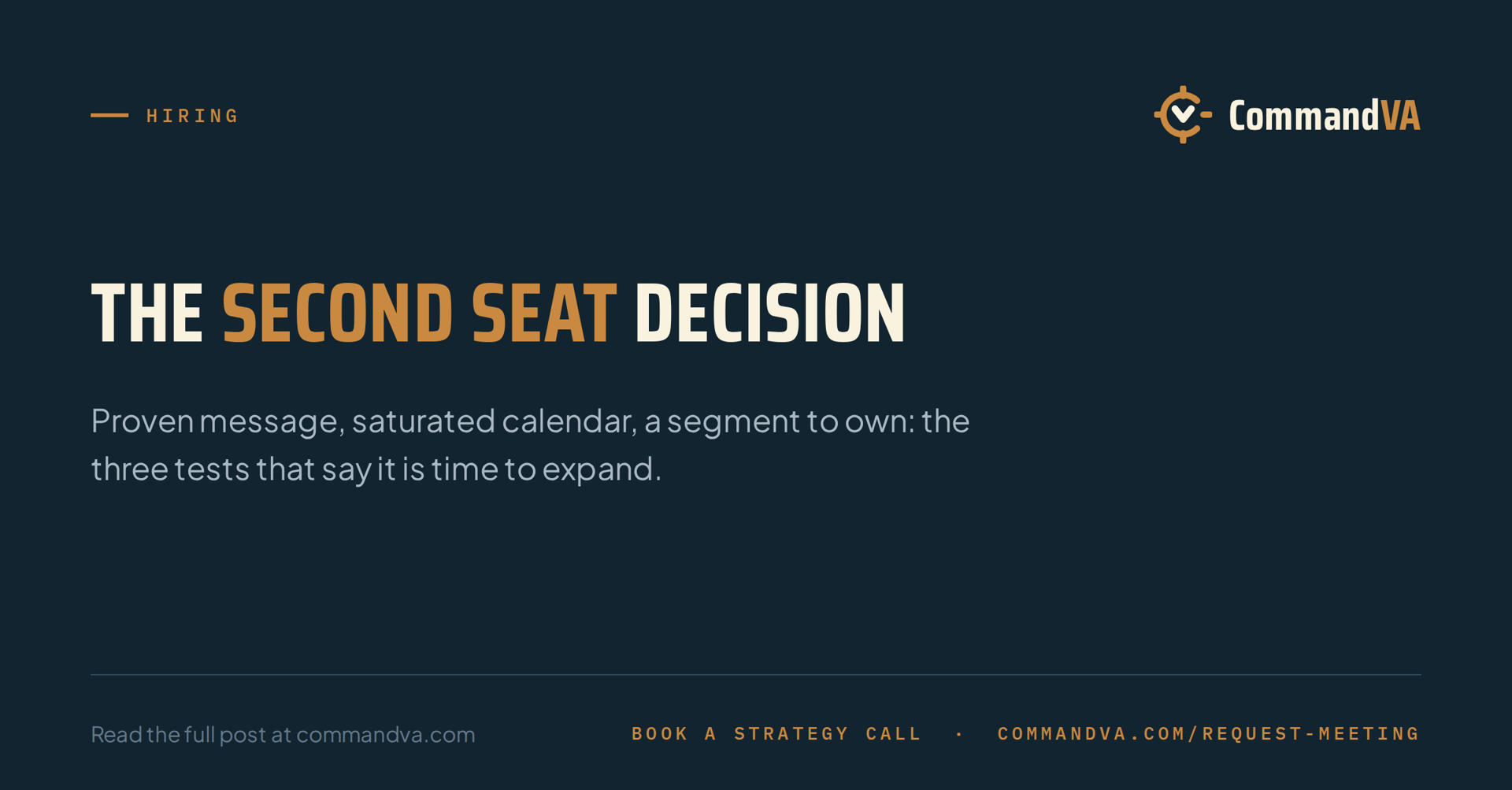 One rep or two: when to add the second seat