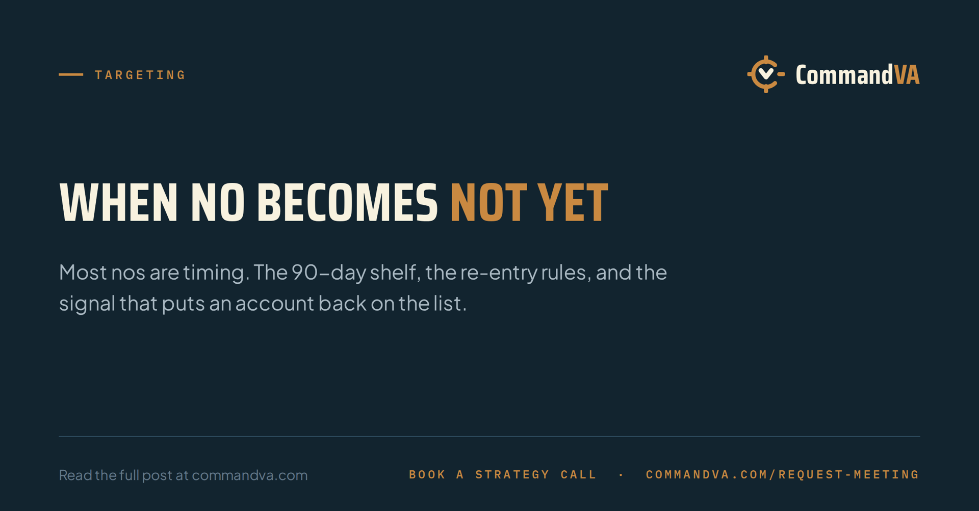 When no becomes not-yet: recycling accounts
